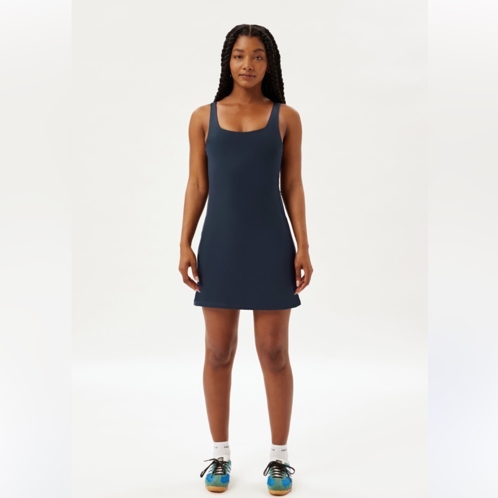 Girlfriend Collective Tommy Dress 
Midnight size XS